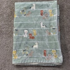 Cupcakes and Cashmere Baby Blanket 30x40 Green Yellow Horse Zebra Lovey