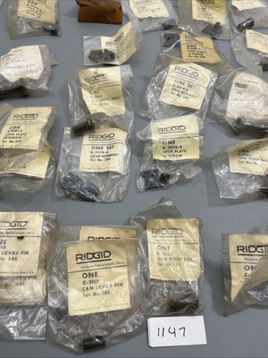NOS RIDGID 65R Pipe Threader Parts Lot: Cam Pins & Gears for No. 18S 24S