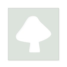 Mushroom 2 Reusable Mylar Stencil, 10 mil Plastic Paint Stencil for Crafts and D