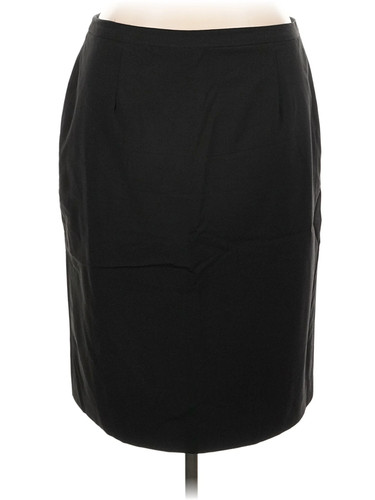 Brooks Brothers, Brooks Brothers Women Black Wool Skirt 16