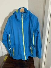  Peak Performance HOP-4 RECCO Blue Ski Snowboard Jacket Men’s Large Waterproof