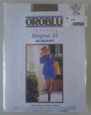 NEU & OVP: OROBLU STRUMPFHOSE BONJOUR 15 ELEGANT! Gr: 42-44 Farbe: sable (braun) - Bild 1 von 2