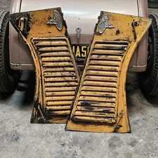 1936 FORD Pickup Truck HOOD SIDES oem Henry STEEL Vintage Original V8 Flathead