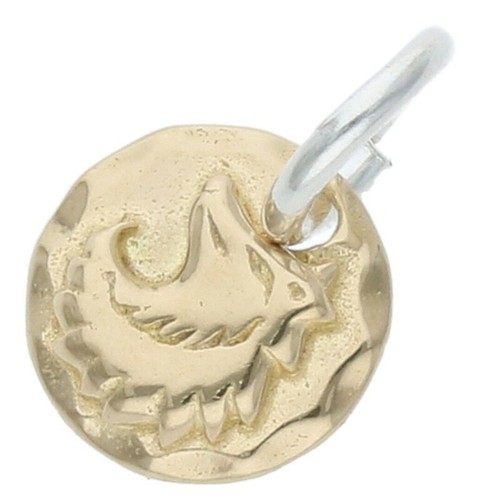 Tady King Chibi Metal K18 Wolf Necklace Top Men #ED BEA - Picture 2 of 6