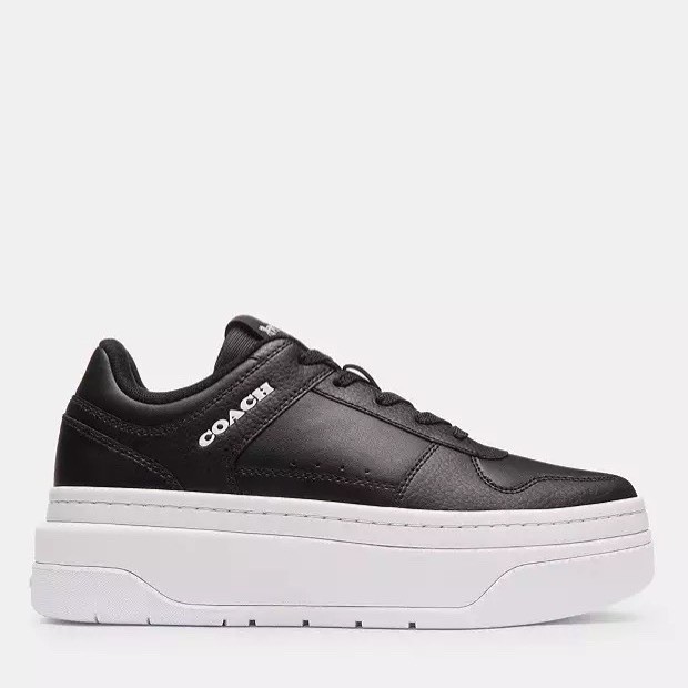 NWT Coach Platform Sneaker In Signature Jacquard cu155 Black | eBay