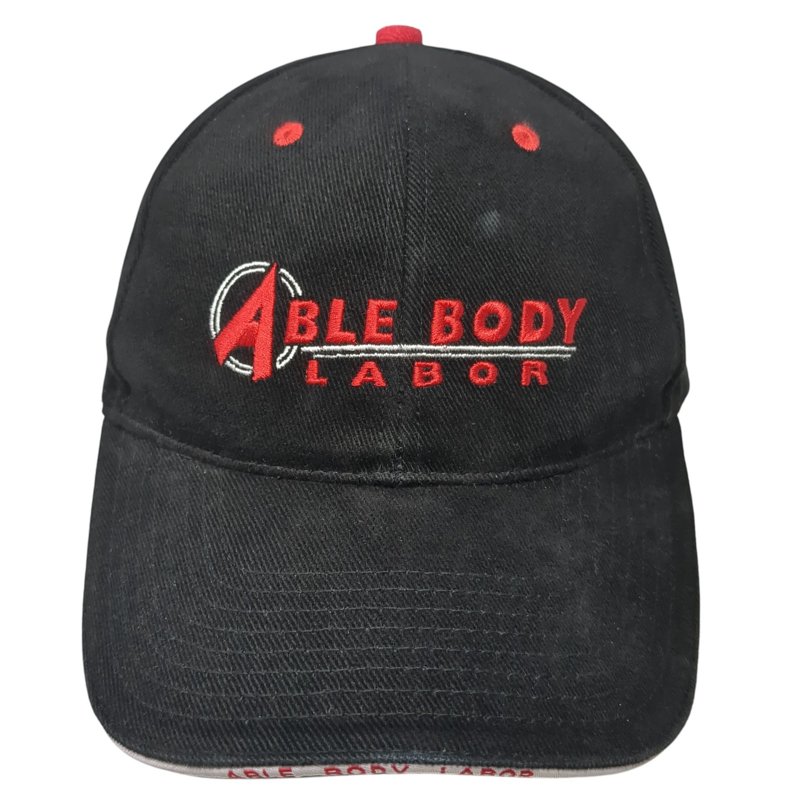 Able Body Labor Strapback Baseball Cap Black OS A… - image 1