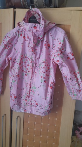 Pink Waterproof Jacket Aged 7/8 Yrs Girls