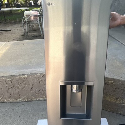 LG Refrigerator Door Assembly with Water Dispenser, and control panel brand new