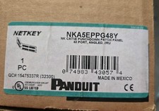 Panduit Netkey Angled 48 Port Patch Panel NKA5EPPG48Y Cat5E 2RU