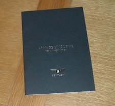 Bentley Arnage Limousine Media Information Brochure 2004