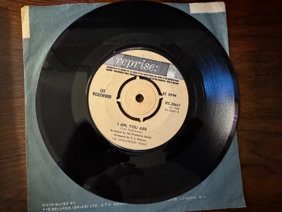LEE HAZLEWOOD - RAINBOW WOMAN - I AM, YOU ARE - UK - 7" SINGLE - 1968 - Image 2 of 2