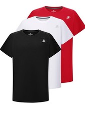 Youth Compression Football Baseball Shirt Long/Short Sleeve Black/White/Red 3