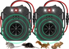 Ultrasonic Rodent Repellent for Car Engines Under Hood Rodent Repeller,