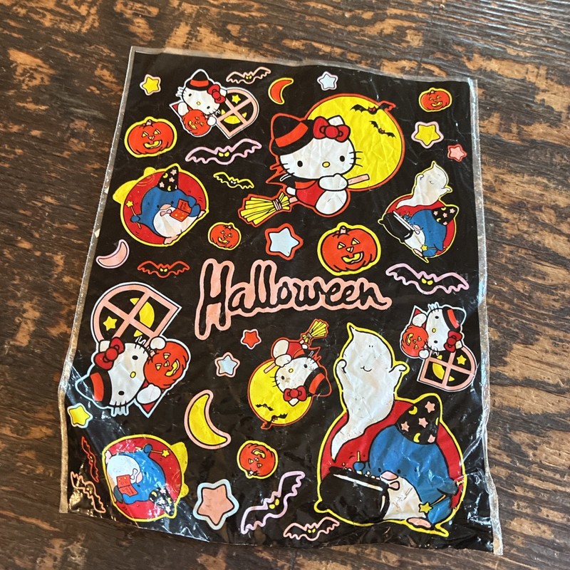 Vintage Hello Kitty Halloween Treat Bags 6 x 8 inches 1986