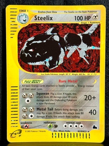 Skyridge Steelix H29/H32 Holo Rare