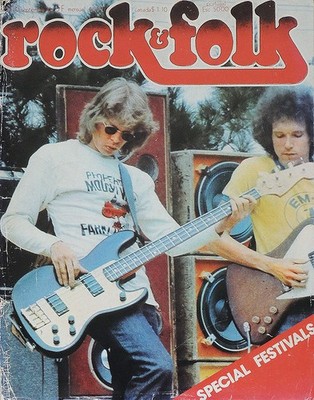 ROCK & FOLK MAGAZINE SEPT 1976 .  HOT TUNA FRONT COVER . DR FEELGOOD ROD STEWART
