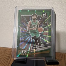 2023-24 Panini Donruss Basketball Derrick White Green Laser Holo #3 Boston...