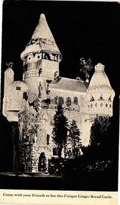 Vintage Ginger Bread Castle Postcard by Joseph Urban at Uneeda Bakers Mill