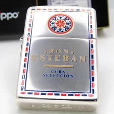 Cuba Selection Tobacco Cigarette Don Esteban Zippo Oil Lighter 2004 MIB Rare