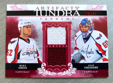 Jose Theodore Mike Green 2009-10 Artifacts #18/50 RED Tundra Tandems #TT--TG