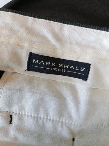 ๐บ๐ฒ Mark Shale Men's Pleated Front Wool Dress Pants 35x30 Dark Brown - Picture 6 of 7