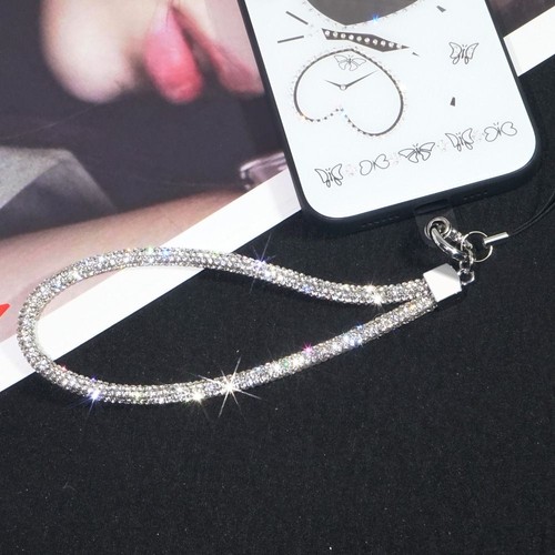 Bright Diamond Crystal Anti-lost Rope Glitter Wrist Straps Phone Accessories - Photo 3 sur 17