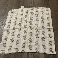 Ideal Baby by aden  anais White Brown Monkey Muslin Blanket/Swaddle