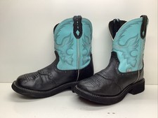 WOMENS  JUSTIN GYPSY COBWOY BLACK BOOTS SIZE 9 B