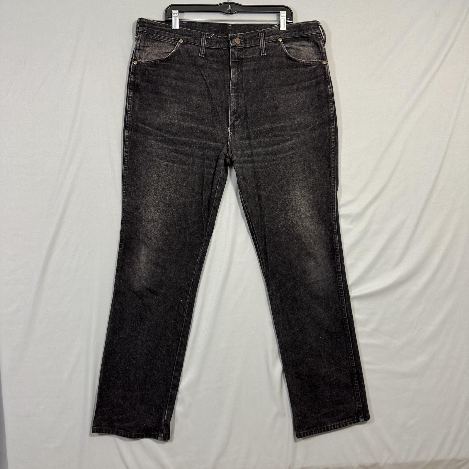 Wrangler Jeans Mens 40x34 Black 936BLK Cowboy Western Straight Leg Made USA
