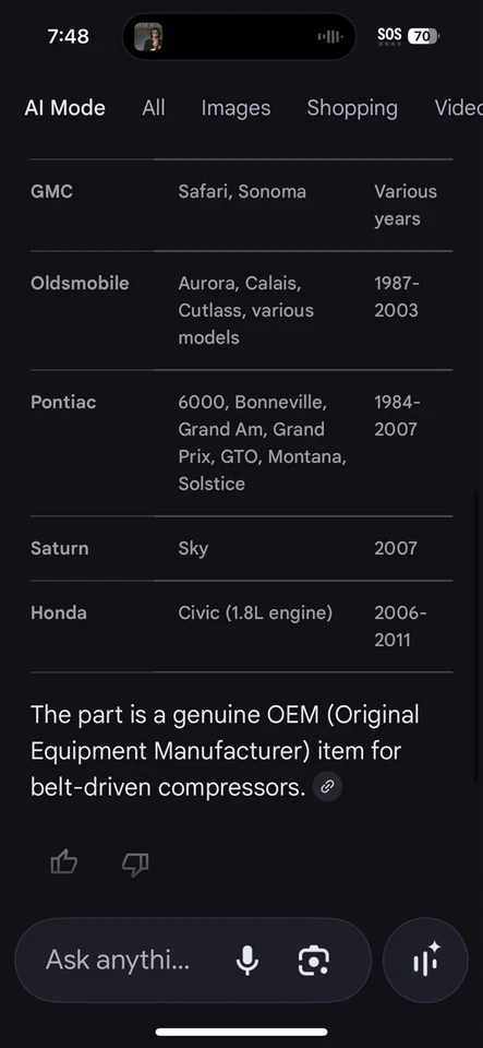 New OEM GM 6581515 A/C Compressor Clutch Fits 1985-06 Camaro Impala S10 Tahoe - Image 4 of 4