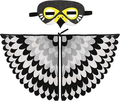 Aurasky Vogelflügel Kostüm Umhang Kinder, Vogelkostümkinder Eulen Kostüm Mit Fil