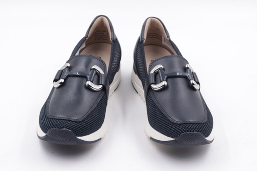 Mocassins femme Caprice mocassins Ocean Comb bleu cuir véritable NEUF - Photo 4/8