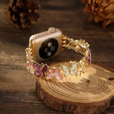 Butterfly Strap For Apple Watch S12 11 10 9 8 7 SE 3 Ultra 4 Wristband Band Belt