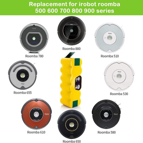 Venghts 14.4V 4500mAh Batteria per Irobot roomba Ni MH 510 520 555 500 56 562 - Foto 7 di 8