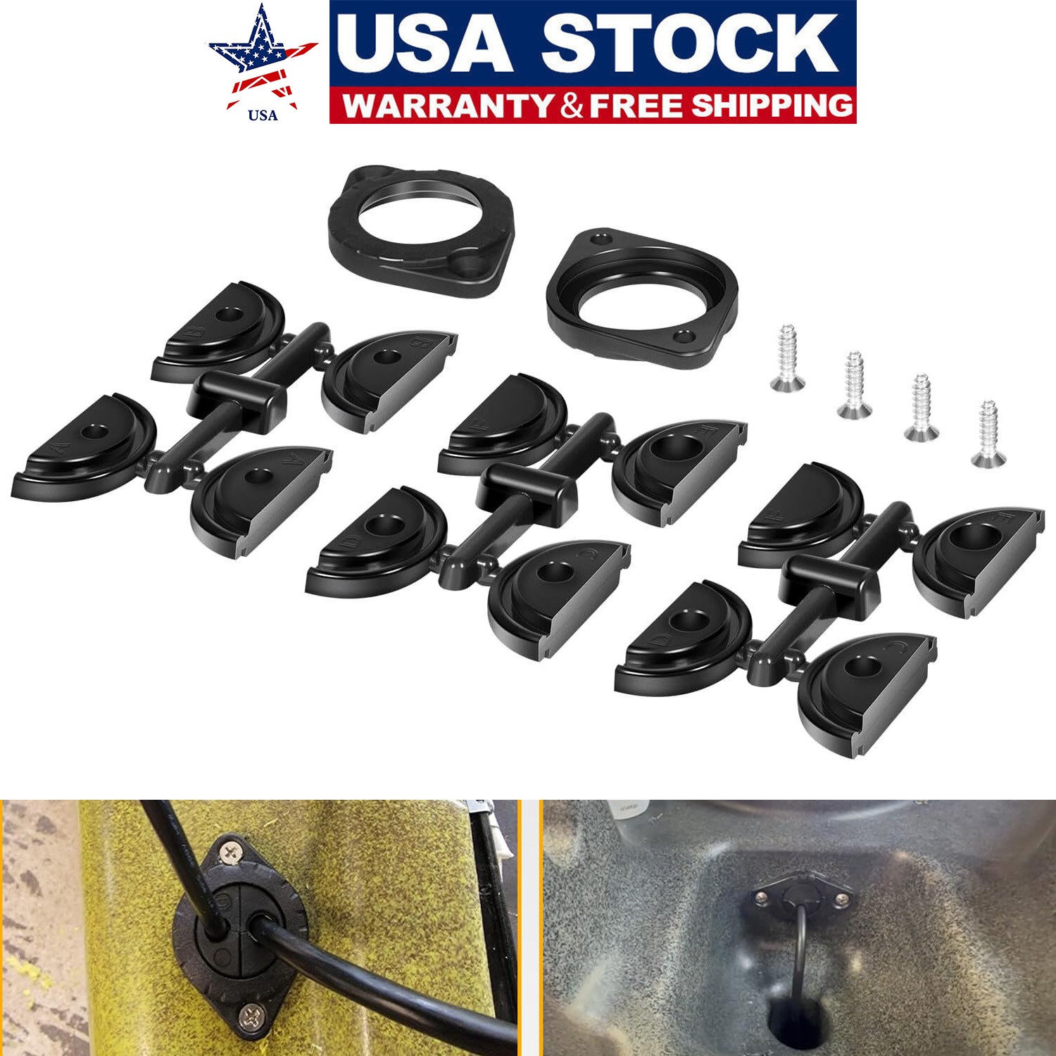 GridLoc Through Hull Wiring Kit for Device Battery Connections / Kayak Fishing