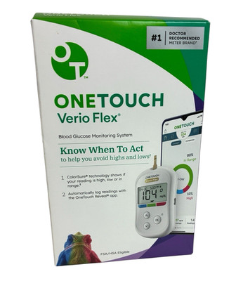 OneTouch Verio Flex Blood Glucose Monitoring System EXP 2-28-29
