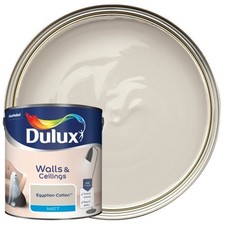 Dulux Matt Emulsion Egyptian Cotton 2.5L Interior Walls Ceilings UK Decor Style