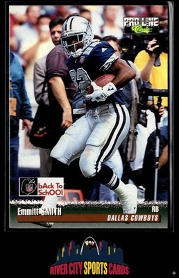1995 NFL Properties Back to School Emmitt Smith #BTS1 Dallas Cowboys