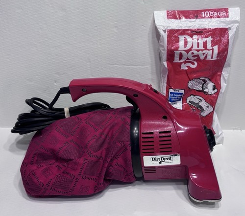 Dirt Devil Hand Vac Vacuum Model 103 by Royal Vacuum Red & Bags: FREE SHIPPING!