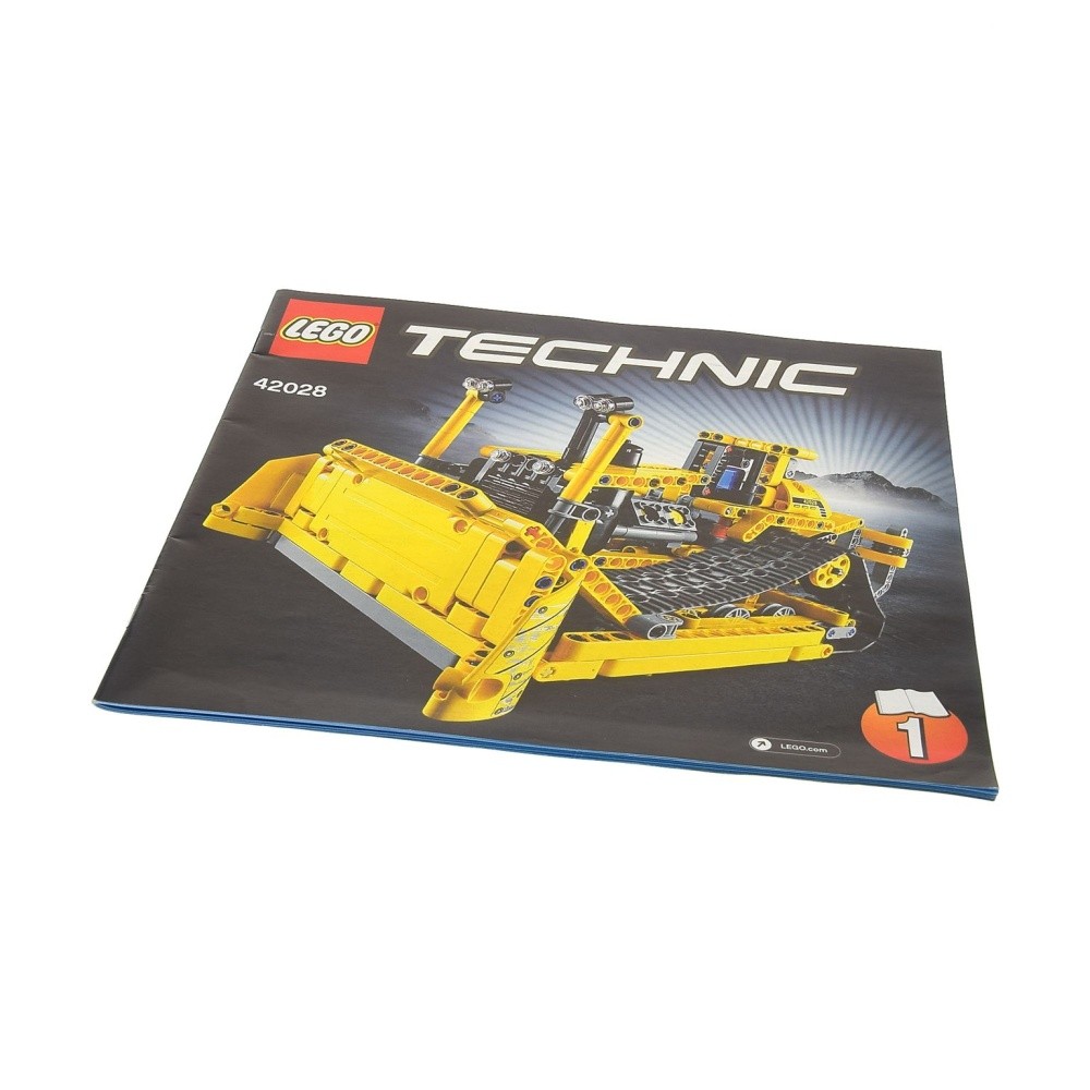 1x lego Technic Building Instruction Booklet 1 Bulldozer Caterpillar 42028