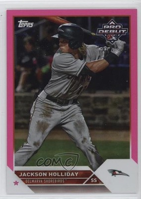 2023 Topps Pro Debut Fuchsia Foil 123/199 Jackson Holliday #PD-7 15g5
