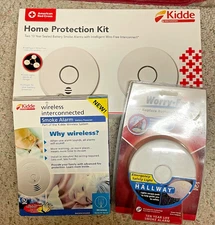 Kidde Home Protection Kit P4010DCS-W 10 Yr Smoke Alarms PLUS 2 extra alarms -New