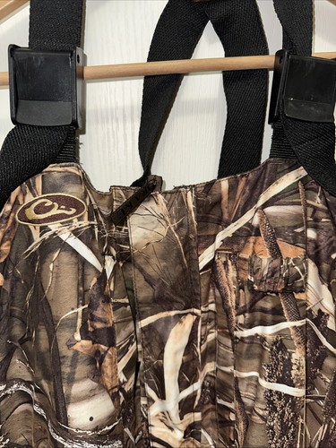 DRAKE WATERFOWL Systems Shadow grass Habitat Camo Insulated Bibs Sz XL 111624 - Picture 3 of 9