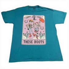 Disney Pixar Toy Story Woody & Jessie “These boots” printed T-Shirt Extra Large