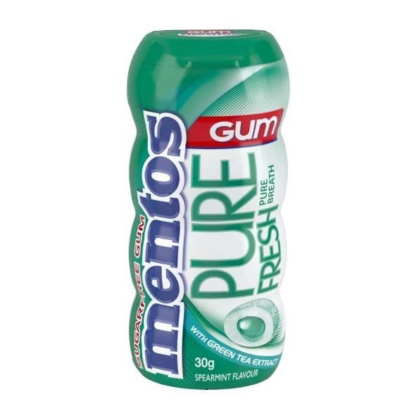 Mentos Pure Fresh Gum Spearmint 30g X 10 Bottles - image 3 of 3