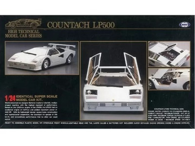 Lamborghini Countach LP500 1/24 Motorized High Technical Model Car Kit MT86-HT1