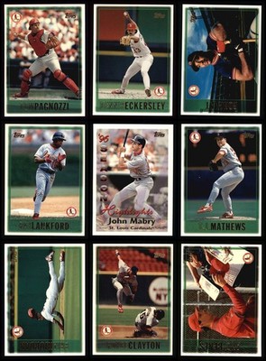 1997 Topps Cardinals Almost Complete Team Set 8 - NM/MT 7221184 (12 / 16 cards)