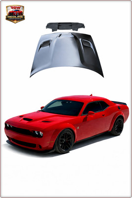 ALUMINIUM MOTORHAUBE FÜR DODGE CHALLENGER 2008 - 2024 Hellcat SRT STIL