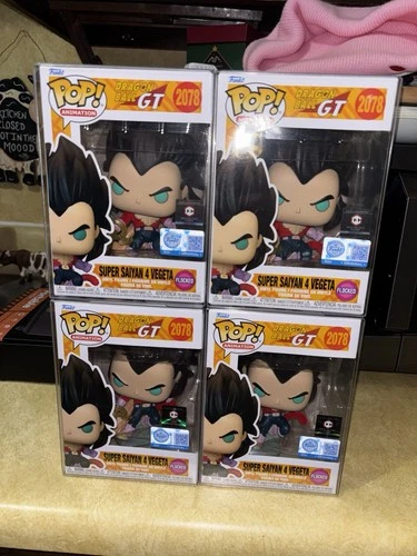 Funko Pop! Dragon Ball GT Super Saiyan 4 Vegeta #2078 Chalice Exclusive Flocked