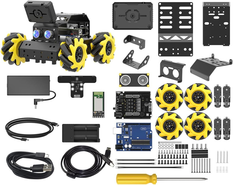 Robotic Kit for Arduino Robot Car AI Camera Vision Recognition Target Tracking O